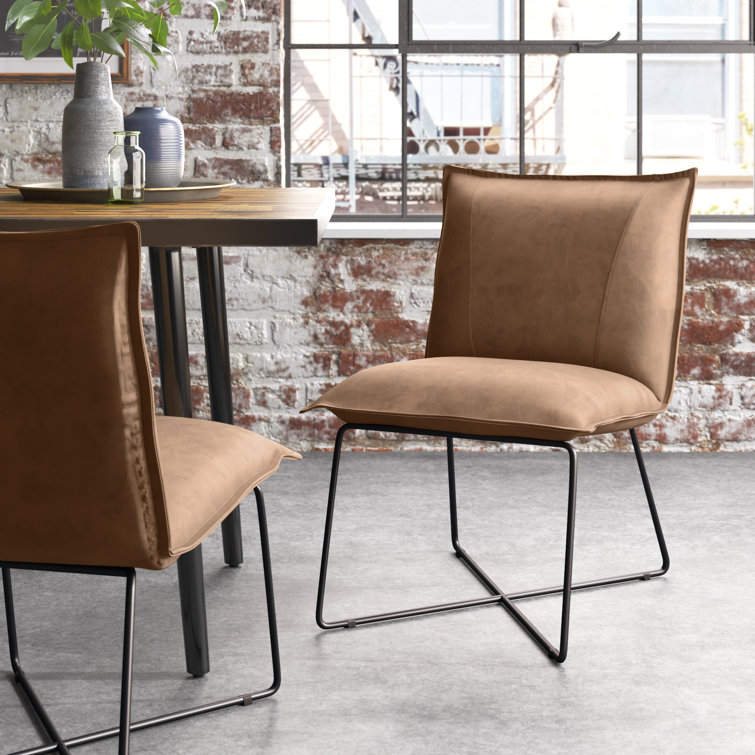 Leather best sale side chairs